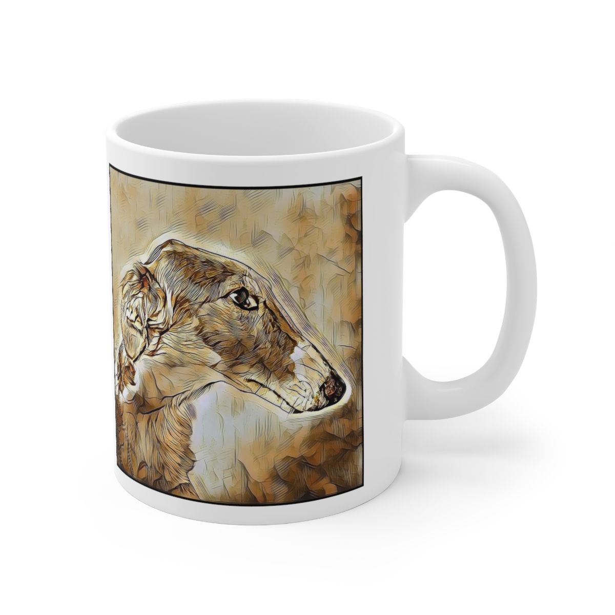 Picture of Borzoi-Hairy Styles Mug