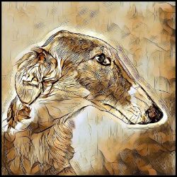 Picture of Borzoi-Hairy Styles Mug