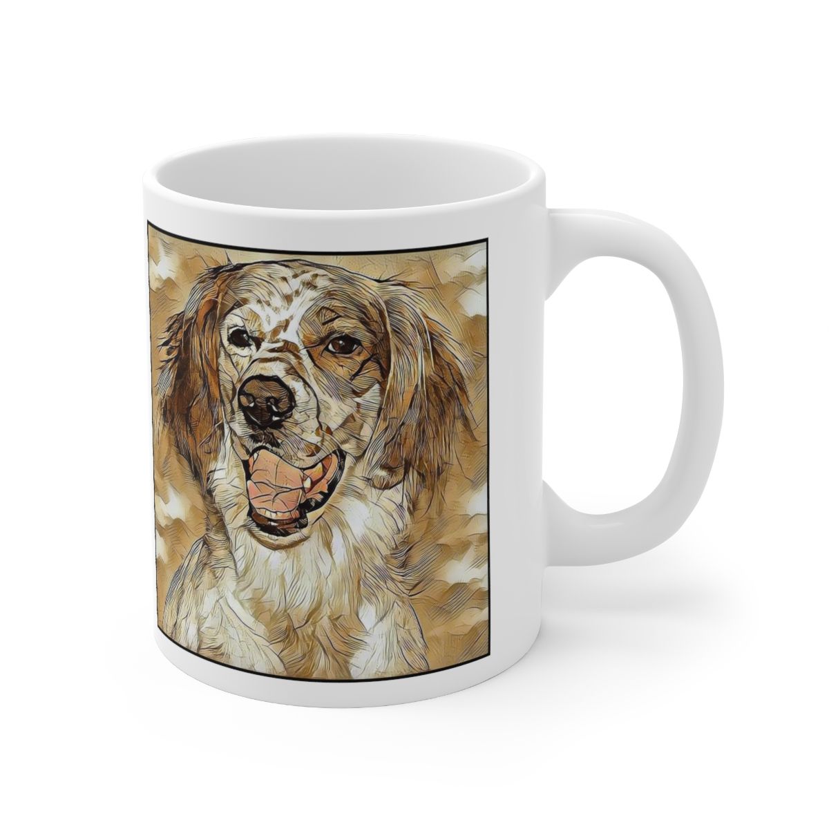 Picture of Irish Red and White Setter-Hairy Styles Mug