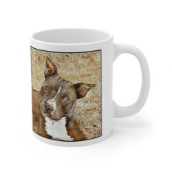 Picture of Staffordshire Bull Terrier-Hairy Styles Mug