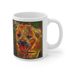 Picture of Border Terrier-Garden Veggie Mug
