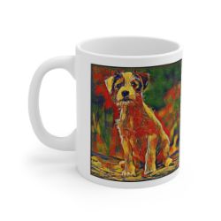 Picture of Parson Russell Terrier-Garden Veggie Mug
