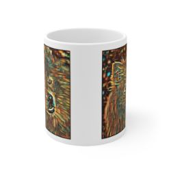 Picture of American Eskimo-Cool Cubist Mug