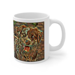 Picture of Australian Shepherd-Cool Cubist Mug