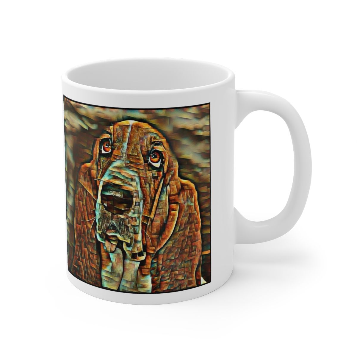 Picture of Bassett Hound-Cool Cubist Mug