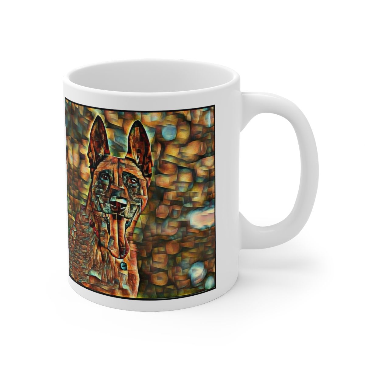 Picture of Belgian Malinois-Cool Cubist Mug