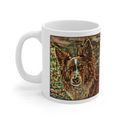 Picture of Border Collie-Cool Cubist Mug