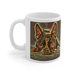 Picture of Boston Terrier-Cool Cubist Mug