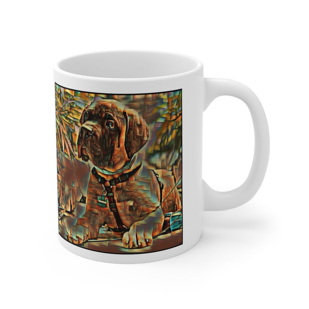 Picture of Bull Mastiff-Cool Cubist Mug