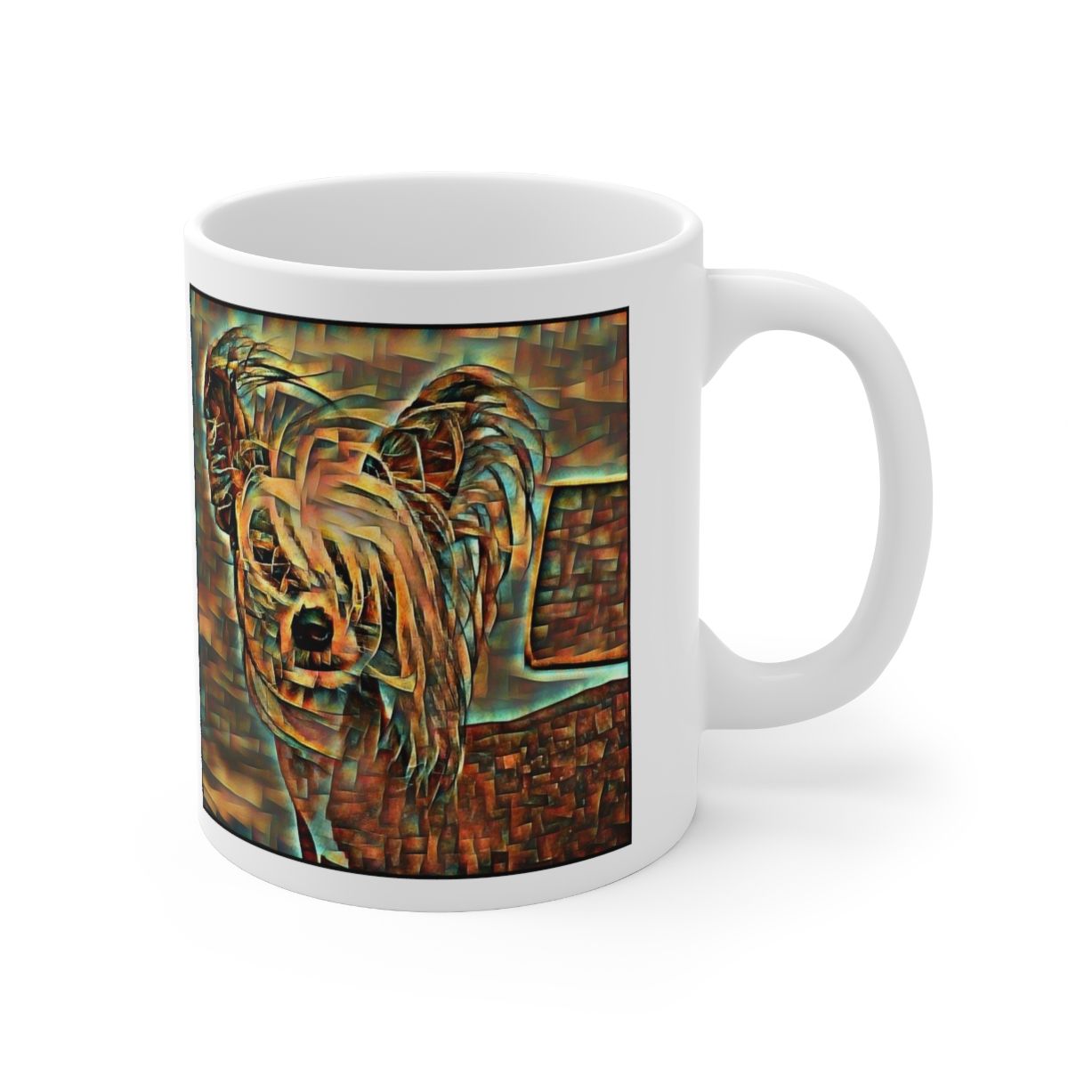 Picture of Chinese Crested-Cool Cubist Mug
