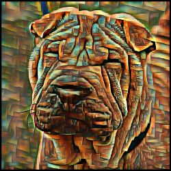 Picture of Chinese Shar Pei-Cool Cubist Mug
