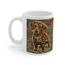 Picture of Dachshund-Cool Cubist Mug