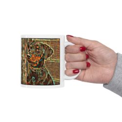 Picture of Doberman-Cool Cubist Mug