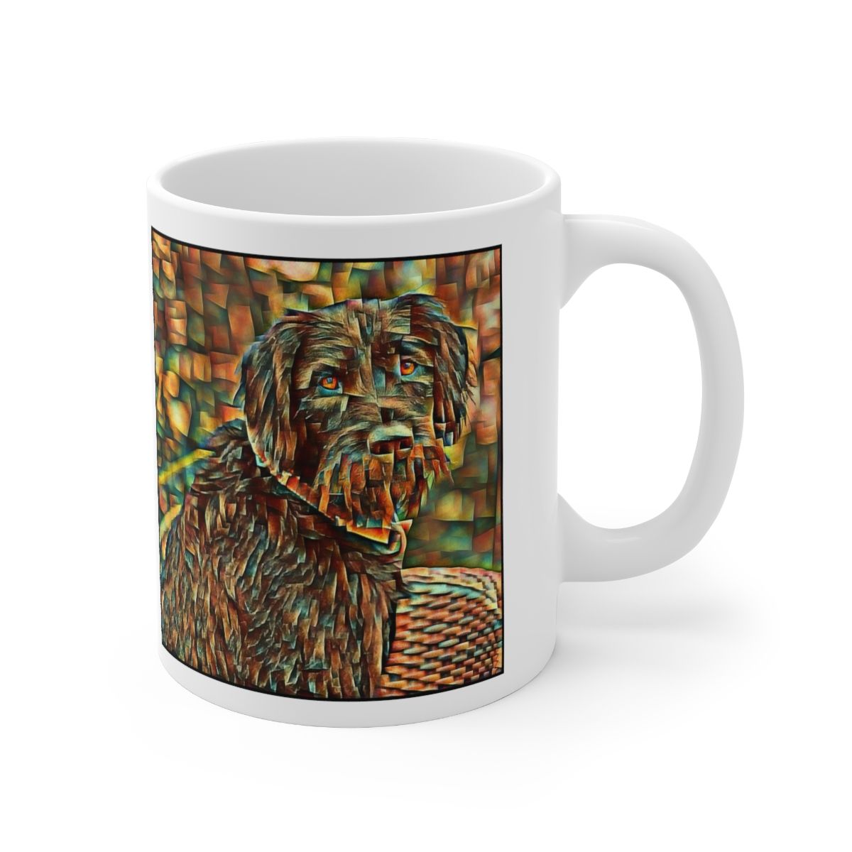 Picture of German Wirehaired Pointer-Cool Cubist Mug