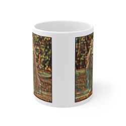 Picture of Japanese Spitz-Cool Cubist Mug