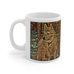 Picture of Norwegian Buhund-Cool Cubist Mug