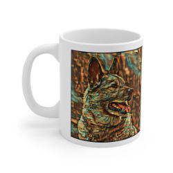 Picture of Norwegian Elkhound-Cool Cubist Mug