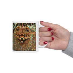 Picture of Pomeranian-Cool Cubist Mug