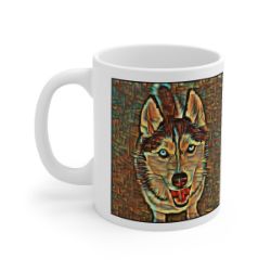 Picture of Siberian Husky-Cool Cubist Mug