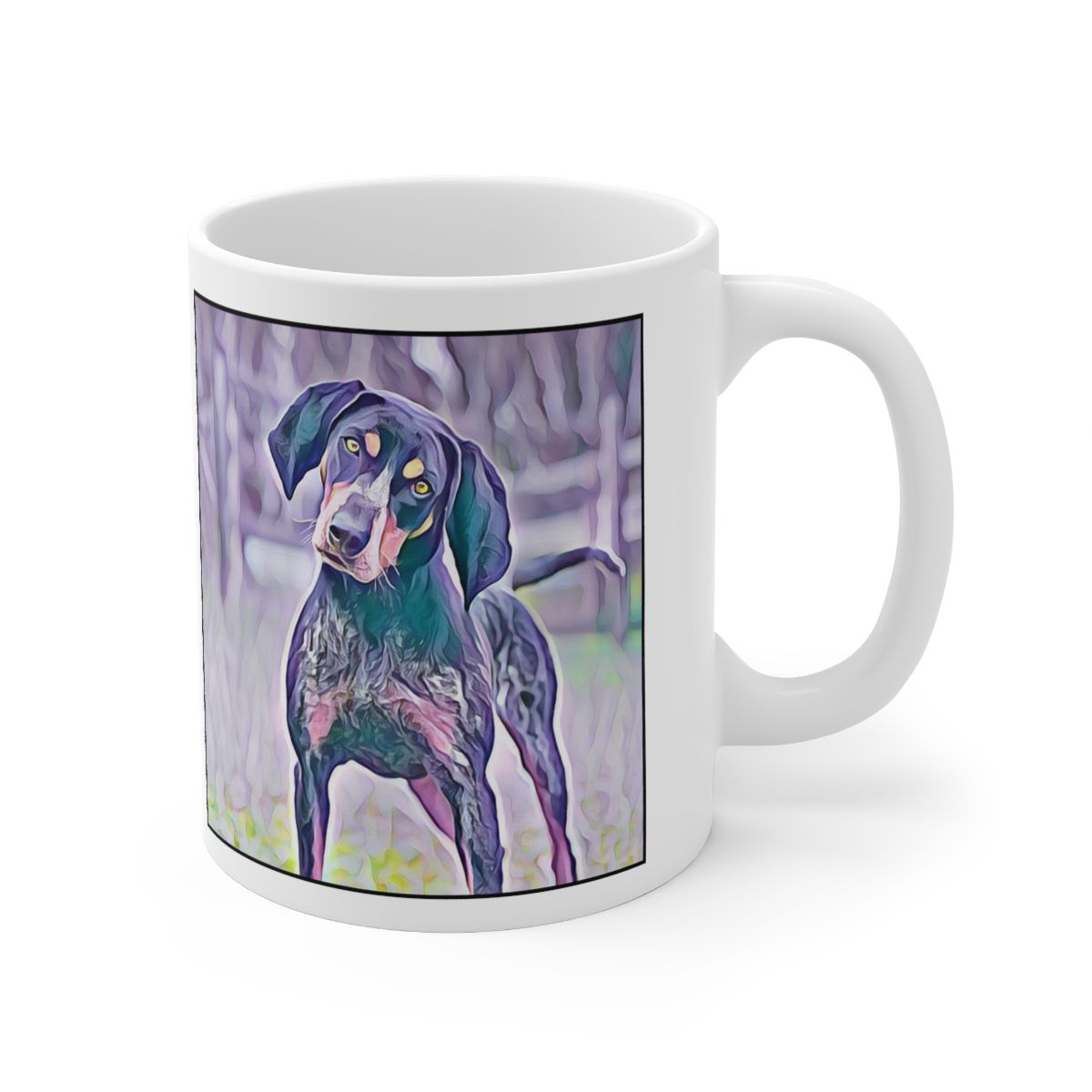 Picture of Bluetick Coonhound-Lavender Ice Mug