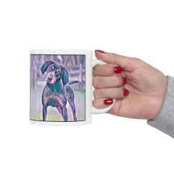 Picture of Bluetick Coonhound-Lavender Ice Mug