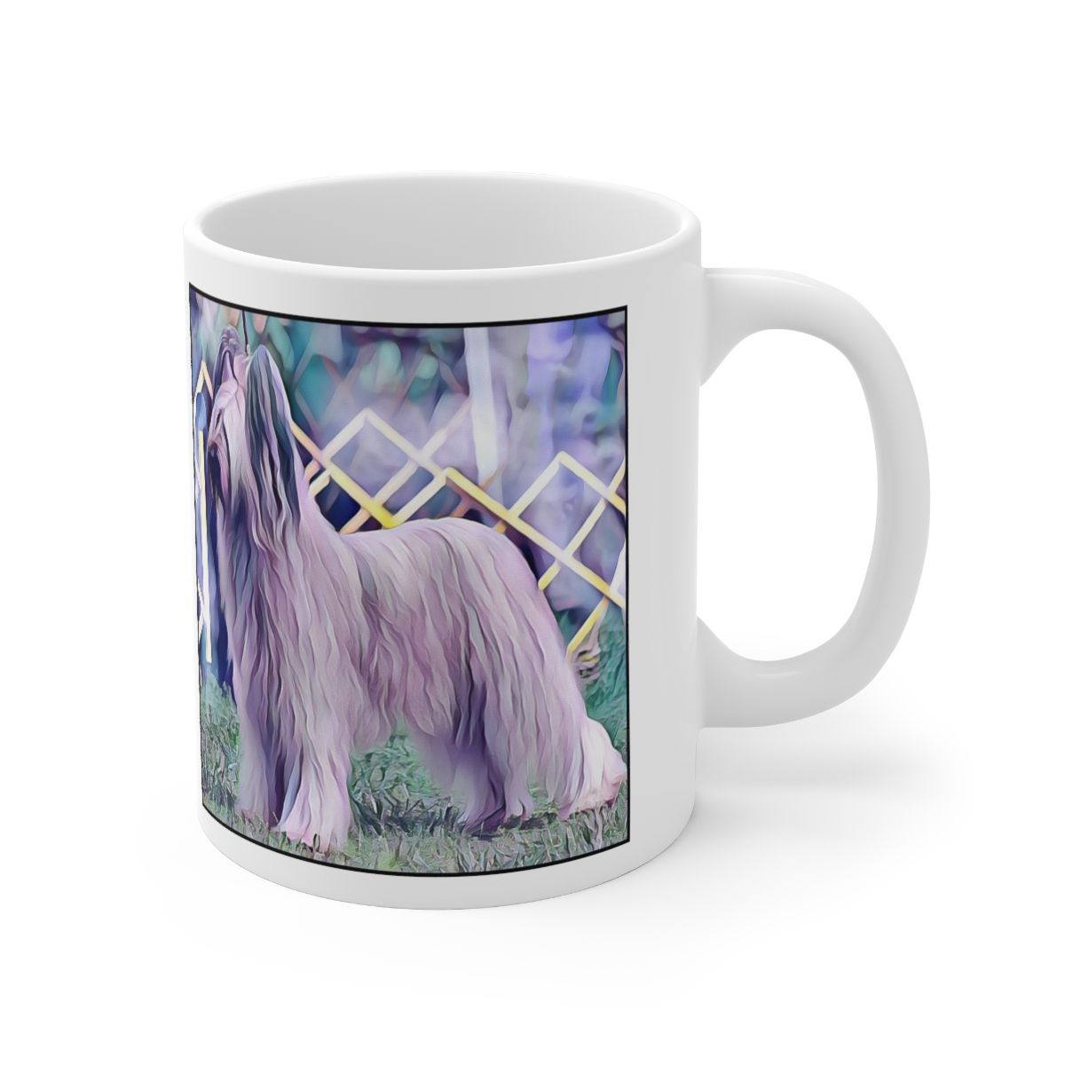 Picture of Briard-Lavender Ice Mug