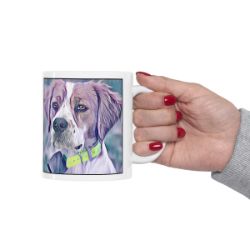 Picture of Brittany Spaniel-Lavender Ice Mug
