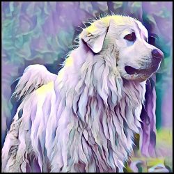 Picture of Great Pyrenees-Lavender Ice Mug