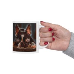 Picture of Boston Terrier-Rock Candy Mug
