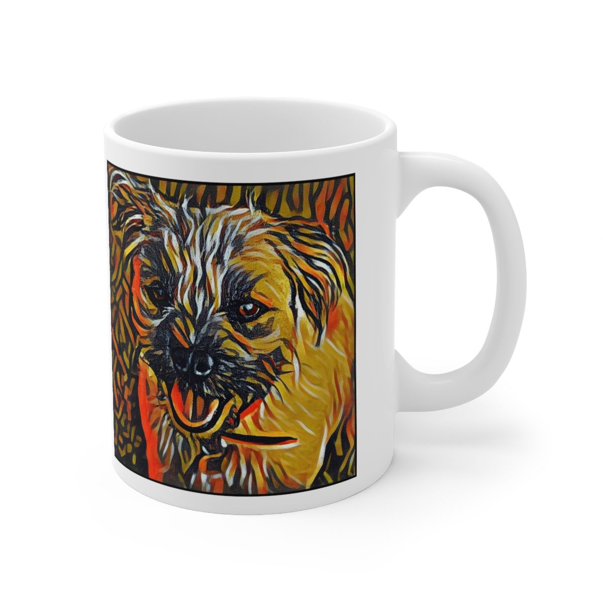 Picture of Border Terrier-Graffiti Haus Mug