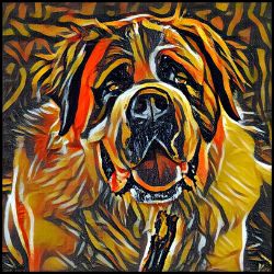 Picture of Saint Bernard-Graffiti Haus Mug