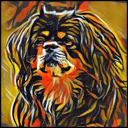 Picture of Tibetan Spaniel-Graffiti Haus Mug