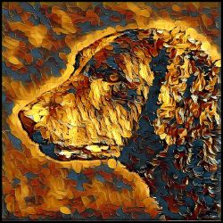 Picture of Curly Coated Retriever-Painterly Mug