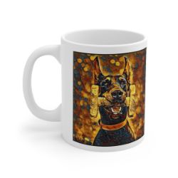 Picture of Doberman cropped-Painterly Mug