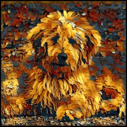 Picture of Golden Doodle-Painterly Mug