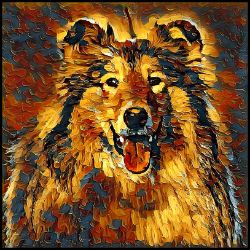 Picture of Rough Collie-Painterly Mug