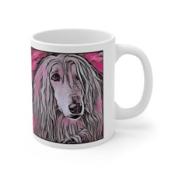 Picture of Afghan Hound-Comic Pink Mug