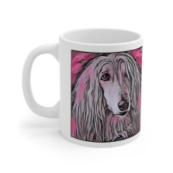 Picture of Afghan Hound-Comic Pink Mug