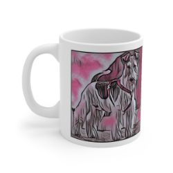Picture of Airedale Terrier-Comic Pink Mug