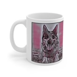 Picture of Australian Cattle Dog-Comic Pink Mug