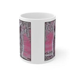Picture of Australian Kelpie-Comic Pink Mug