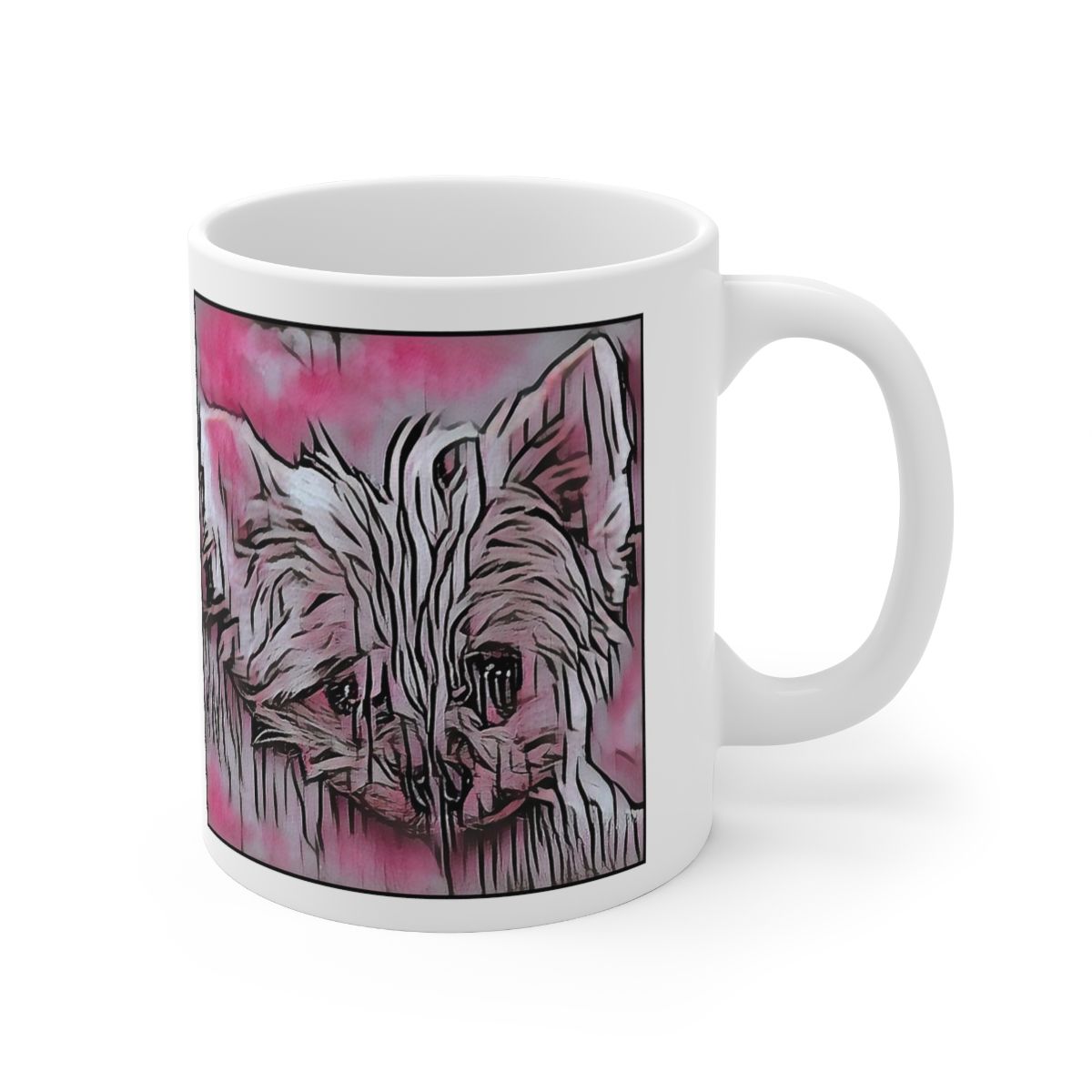 Picture of Australian Terrier-Comic Pink Mug