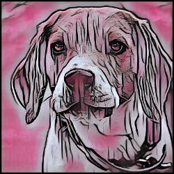 Picture of Beagle-Comic Pink Mug