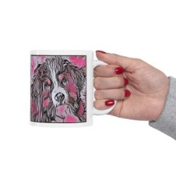 Picture of Bernese Mountain Dog-Comic Pink Mug