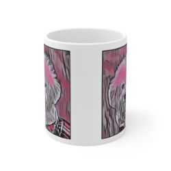 Picture of Bichon Frise-Comic Pink Mug