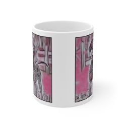 Picture of Bluetick Coonhound-Comic Pink Mug