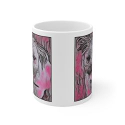 Picture of Border Terrier-Comic Pink Mug
