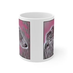 Picture of Borzoi-Comic Pink Mug