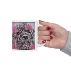 Picture of Bouvier de Flandres-Comic Pink Mug