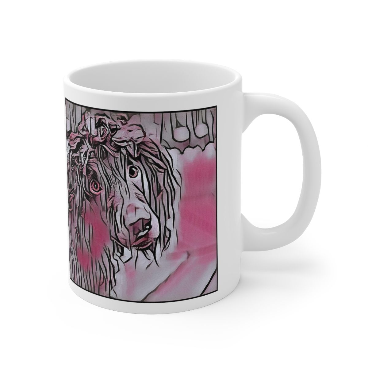 Picture of Boykin Spaniel-Comic Pink Mug